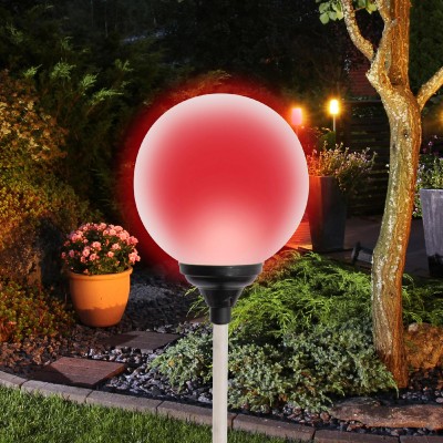 Decor solar glob din sticla LED multicolor - MX 625